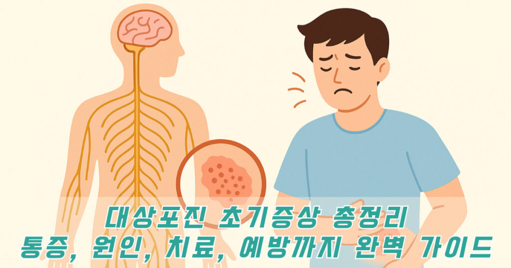 대상포진 초기증상 설명 이미지