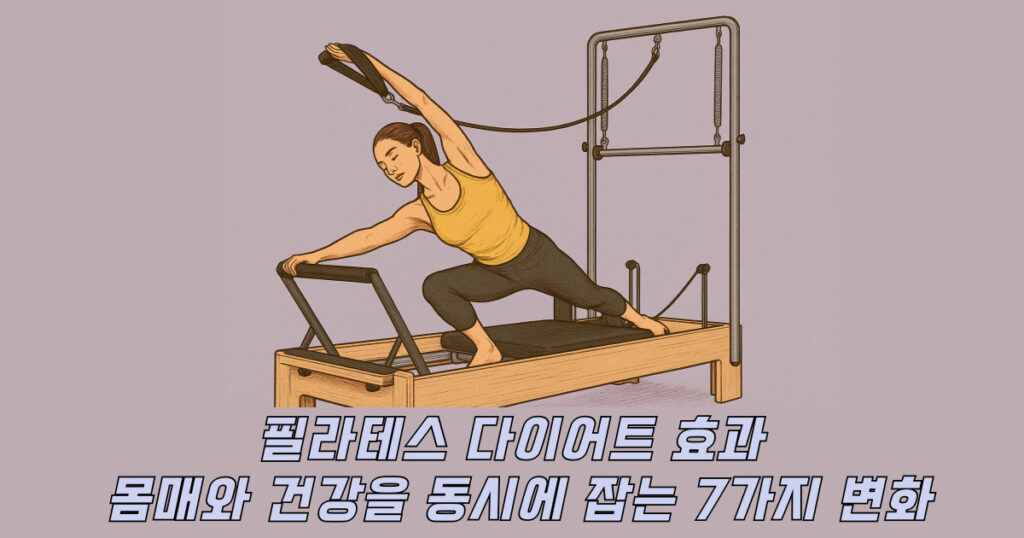 필라테스 다이어트 효과 인포그래픽